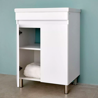 DULAP PENTRU BAIE PE PARDOSEALĂ BAYRO TREND DUO SUB LAVOAR COMO/MODUO 600,LAVOAR APLICAT CERSANIT COMO 600X450X165 ALB MAT DULAP PENTRU BAIE PE PARDOSEALĂ BAYRO TREND DUO SUB LAVOAR COMO/MODUO 600,LAVOAR APLICAT CERSANIT COMO 600X450X165 ALB MAT