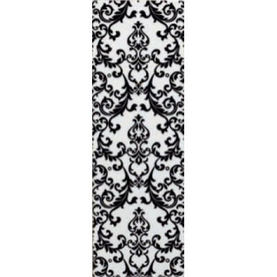 DECOR VOGUE INSERTO ARABESCATO BIANCO-NERO 20X60 DECOR VOGUE INSERTO ARABESCATO BIANCO-NERO 20X60