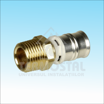 RACORD DREPT PRES 16*1/2 M PPSU FILET PLASTIC
