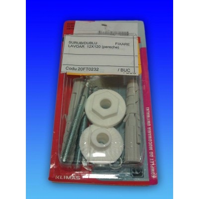 SURUB/DUBLU FIXARE LAVOAR 12X120 (pereche) SURUB/DUBLU FIXARE LAVOAR 12X120 (pereche)