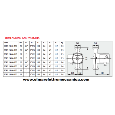POMPA DE CIRCULATIE SCRS 25/40 - 130 S/CE BRONZ PT ACM CLASA C POMPA DE CIRCULATIE SCRS 25/40 - 130 S/CE BRONZ PT ACM CLASA C