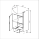 DULAP EDERA ALB CU LAVOAR LIBRA 600, (500175, D_), LAVOAR APLICAT CERSANIT LIBRA 600X460X195 DULAP EDERA ALB CU LAVOAR LIBRA 600, (500175, D_), LAVOAR APLICAT CERSANIT LIBRA 600X460X195