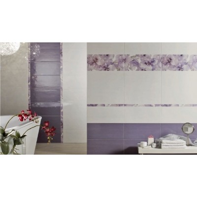 DECOR MAISON INSERTO FIORI AZUL 1/2/3 25X50