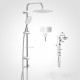 BARA DUS CU DIF.240MMx240MM+DIF.115MMx120MM,SUP.REGL.SILVER GREY150CM BARA DUS CU DIF.240MMx240MM+DIF.115MMx120MM,SUP.REGL.SILVER GREY150CM