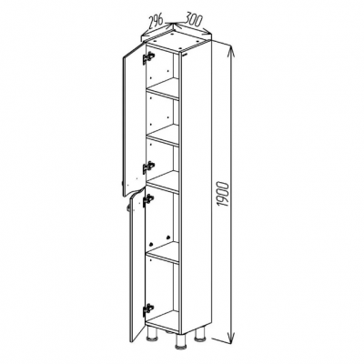 DULAP INALT BAYRO DEMO 300MMx1900MM UNIVERSAL ALB
