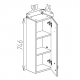 DULAP INALT BAYRO DALAS SUSPENDAT  300MMx750MM UNIVERSAL ALB