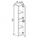 DULAP INALT BAYRO DENVER SUSPENDAT 350MMx1600MM UNIVERSAL ALB