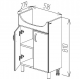 DULAP LAVOAR BAYRO BRIS ARTECO 600 ALB