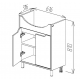 DULAP PORTLAVOAR BAYRO VENUS ZENON 650 ALB STRUCTURAT
