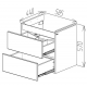 DULAP PORTLAVOAR SUSPENDAT BAYRO COMO/MODUO 600 ALB MAT