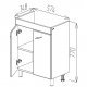 DULAP LAVOAR BAYRO DALAS NEON 600 ALB