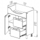 DULAP LAVOAR BAYRO RIVIERA PRO ZENON 650 ALB