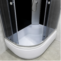 CABINA DE DUS DELIA 1200X800X2150/400 4MM ASIMETRICA STINGA