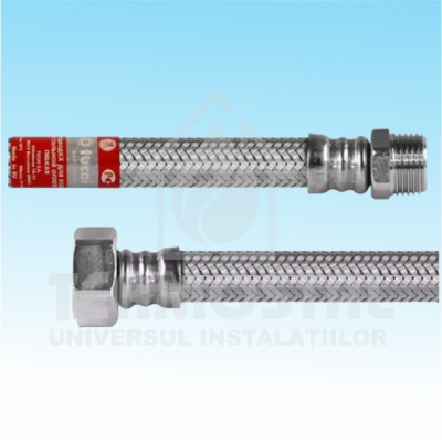 TUB FLEXIBIL 50CM 1/2" MF "TUCAI" ANTICOROZIV