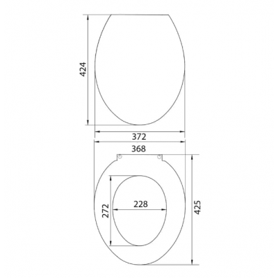 CAPAC WC SOLO PLAST POLIPROP. CY-1