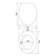 CAPAC WC SOLO PLAST POLIPROP. CY-1