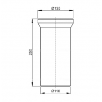 CONECTOR PLASTIC WC ALCAPLAST D.110 A91-250