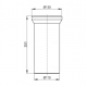 CONECTOR PLASTIC WC ALCAPLAST D.110 A91-250