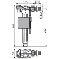 FLOTOR ALCAPLAST A150-1/2" ALIMENTARE LATERALA