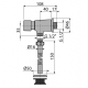 ROBINET SCURGERE SUB PRESIUNE ALCAPLAST PT. PISUAR ATS001