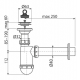 SIFON ALCAPLAST P/U LAV.CU TEAVA FLEX.40Dx63"A41+A71