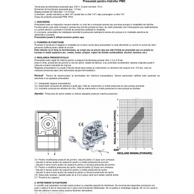 PRESOSTAT PM5 1/4"F TAR. 1.6-3.2 BARI