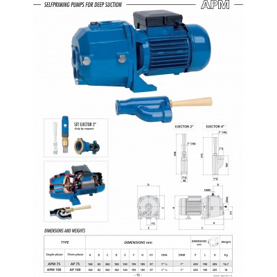 POMPA ALIMENTARE APM 100