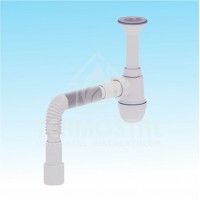 SIFON BUTELIE 1 IESIRE 1"1/2 PLASTIC SI CONEX.LAVOAR