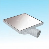CANAL SCURGERE DUS ORIZONTAL PATRAT D.50 20*20CM 360* GRILA INOX