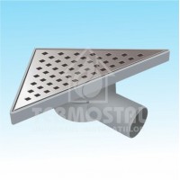 CANAL SCURGERE DUS ORIZONTAL TRIUNGHI D.50 20*20CM 360* G.INOX