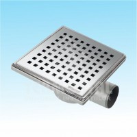 TRAP ORIZONTAL EGE  D.50 15*15CM GRILA INOX MS1113 SIFON MS2015