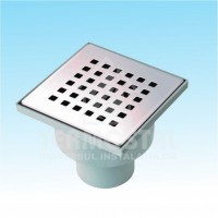 TRAP VERTICAL MIKRO D.50 10*10CM GRILA INOX MS1411 SIFON MS2015