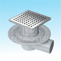 TRAP ORIZONTAL D.100 15*15CM AJUSTABIL 9CM G.INOX MS1013 SIF.MS1315