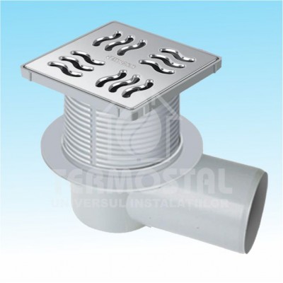TRAP ORIZONTAL D.100 10*10CM AJUSTABIL 9CM G INOX MS1411 SIFON MS1315 TRAP ORIZONTAL D.100 10*10CM AJUSTABIL 9CM G INOX MS1411 SIFON MS1315