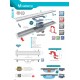 CANAL SCURGERE DUS INOX AQUALINE BASE 90CM D.40 CANAL SCURGERE DUS INOX AQUALINE BASE 90CM D.40