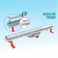CANAL SCURGERE DUS INOX AQUALINE TRENDY 90CM D.40