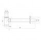 SIFON LAVOAR D.32" x 1 1/4" NEGRU
