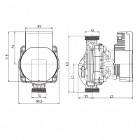 POMPA DE CIRCULATIE WILO YONOS PARA 25/7 - 130 MM