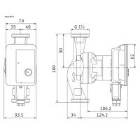 POMPA CIRCULATIE WILO-ATMOS PICO 25/1-6, L180